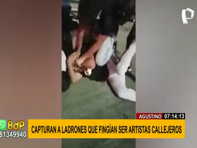 Capturan a ladrones que fingían ser artistas callejeros en El Agustino
