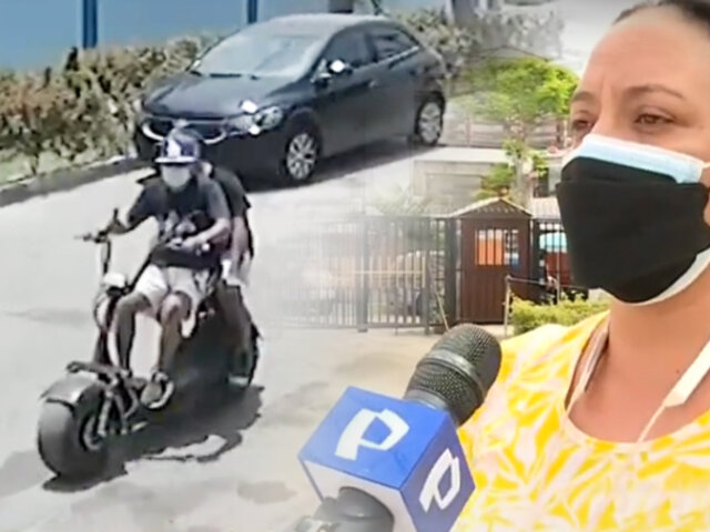 Caen ladrones que robaban abordo de moto eléctrica en Chorrillos