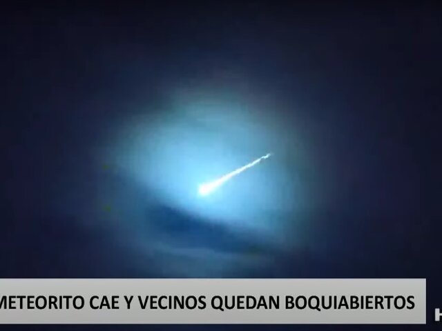 Iquitos: caída de meteorito causa asombro en ciudadanos