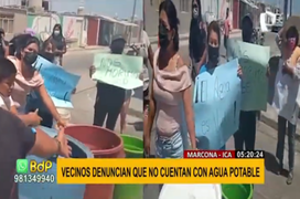 Nazca: vecinos de Marcona reclaman por falta de agua en sus viviendas