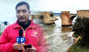 Puno: Puente colonial colapsa por incremento de caudal de río