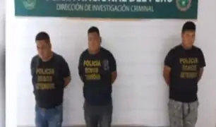 Capturan a 3 sujetos que habían asaltado y secuestrado a mujer suboficial PNP
