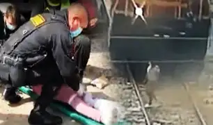 Ate: Mujer pierde pierna tras ser arrollada por tren