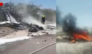 Tragedia en Ica: al menos seis muertos deja caída de avioneta tras sobrevolar Líneas de Nasca