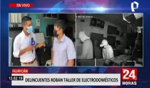 Huaycán: Delincuentes roban mil soles en taller de electrodomésticos