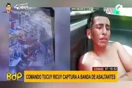 Comando Tucuy Ricuy captura por segunda vez a delincuente quien justificó "no tener trabajo"