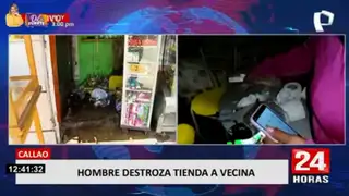 Callao: hombre destroza tienda de su vecina luego de robar varios productos