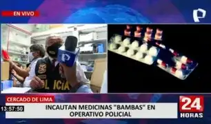 Cercado de Lima: Policía incauta medicamentos de dudosa procedencia