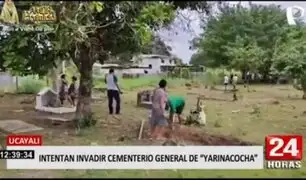 Ucayali: Sujetos trataron de invadir cementerio