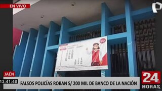 Jaén: falsos policías robaron S/ 200 000 de agencia móvil del Banco de la Nación