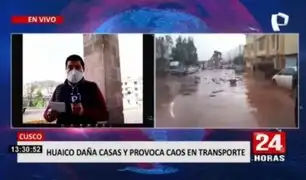 Cusco: Huaico ocasiona daños en viviendas y genera caos en transporte