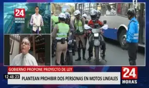 Pérez Rocha sobre prohibir dos ocupantes en moto: "Libre tránsito es un derecho constitucional"