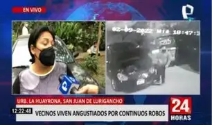 SJL: Vecinos exigen mayor presencia policial tras robo de autopartes a pareja venezolana