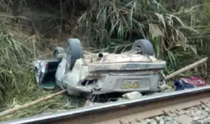 Huarochirí: un muerto y varios heridos deja volcadura de auto en la Carretera Central