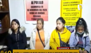 Cajamarca: intervienen a cuatro mujeres que utilizaban a sus hijos para robar