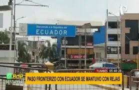 Tumbes: aún no se restablece tránsito libre en paso fronterizo con Ecuador