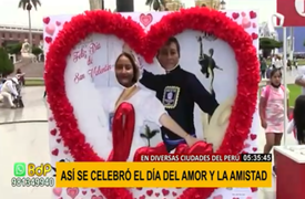 San Valentín: así se celebró el Día del Amor y la Amistad en regiones del país