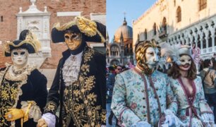 Inició el Carnaval de Venecia: ciudadanos cambian las mascarillas por las máscaras
