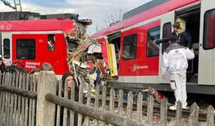 Alemania: un muerto y más de una decena de heridos deja choque frontal de trenes