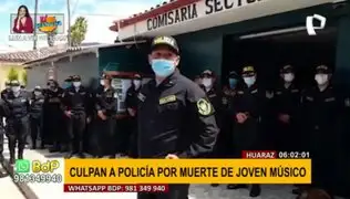 Huaraz: exigen justicia por presunto asesinato de joven músico a manos de un policía