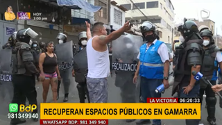 MML y Policía Nacional recuperan espacios públicos en Gamarra
