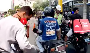 Miraflores: operativo policial detecta sujeto manejando moto robada