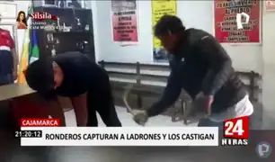 Cajamarca: ronderos castigan a dos ladrones a latigazos