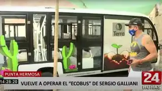 "Ecobuses" de Sergio Galliani vuelven a operar en Punta Hermosa