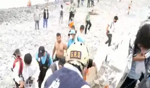 San Isidro: rescatan a 4 personas que cayeron en la playa Marbella tras paseo en parapente