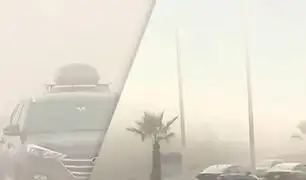 Se registra intensa neblina en la Costa Verde