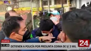 Cusco: detienen a policía por haber recibido 2 mil soles de presunta coima