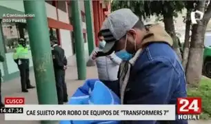 Cusco: detienen a sujeto por robo de objetos de la película “Transformers 7”