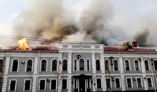 Guerra Rusia-Ucrania: bombardean departamento de seguridad de Chernihiv