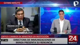 Cevallos sobre renuncia de directora de inmunizaciones: "Su salida va ser un duro golpe"