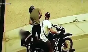 Los Olivos: delincuentes en moto golpean y roban a adolescente