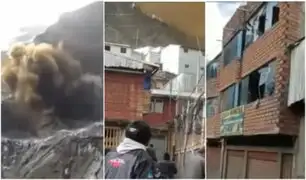 Puno: cinco heridos y daños en viviendas deja explosión ejecutada por empresa minera