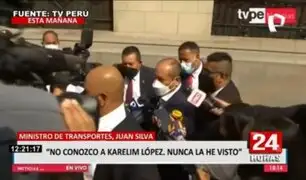 Ministro de Transportes Juan Silva sobre Karelim López: “nunca la he visto”