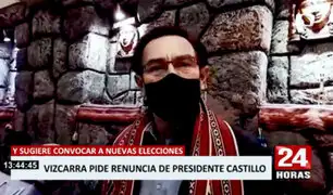 Vizcarra: “Pedro Castillo, si tiene un poco de dignidad, debe renunciar al cargo”
