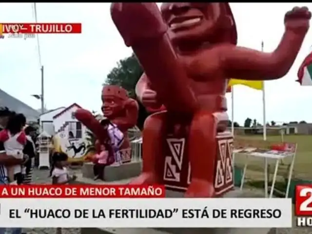 Trujillo: “Huaco de la fertilidad” regresa junto a su “huaco hijo”