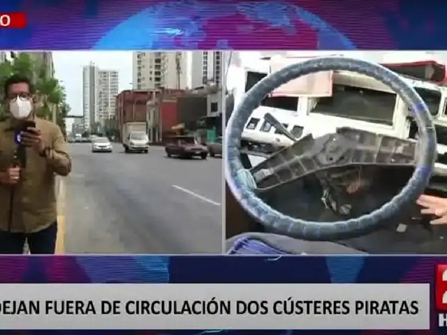 Miraflores: dejan fuera de circulación dos cústers "piratas"