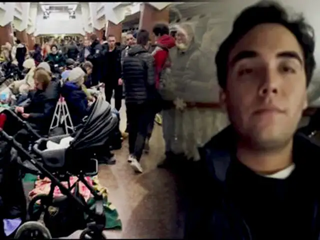 EXCLUSIVO | Peruano en Ucrania: ciudadanos se refugian en estaciones del metro