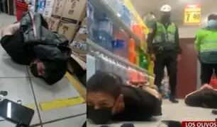 Los Olivos: Policía frustra asalto de peligrosos delincuentes en conocido minimarket