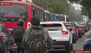 Miraflores: reportan gran congestión vehicular por inicio de clases presenciales