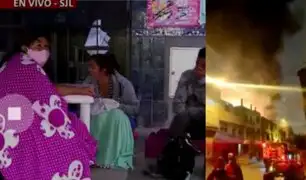 Voraz incendio en SJL: damnificados que pernoctaron en la calle señalan falta de apoyo
