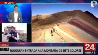 Cusco: bloquean entrada a la montaña de 7 colores