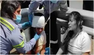 Mujer sufre aparatosa caída de bus 'Los Chinos' y chofer no se detiene a auxiliarla
