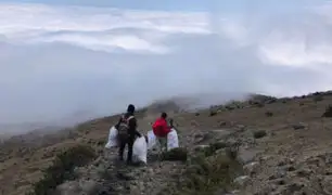 Arequipa: voluntarios realizaron jornada de limpieza en sector de ascenso al volcán Misti