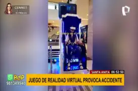 Juego de realidad virtual provoca accidente en Mall de Santa Anita