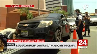 San Isidro: realizan operativo contra 'colectiveros' informales