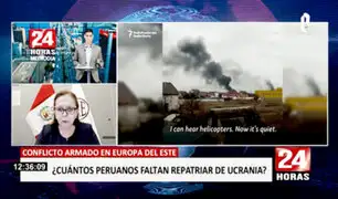 Embajadora Masana: “se han evacuado a 50 peruanos fuera de Ucrania”